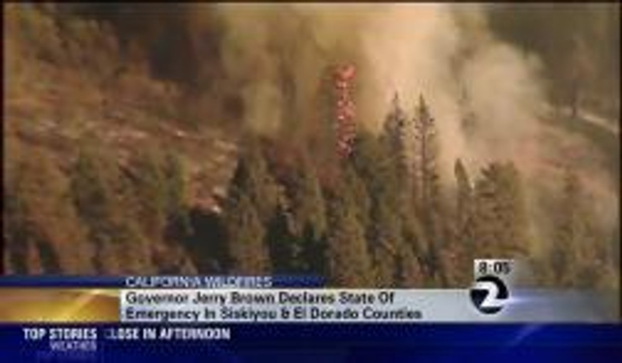 Governor Brown Declares State of Emergency in Siskiyou and El Dorado Counties.