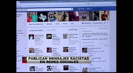 Publican mensajes racistas