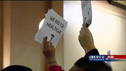 Manifestantes en Topeka por un cambio en la legislación