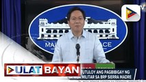 Palasyo, naninindigang itutuloy ang pagbibigay ng supply sa mga militar sa BRP Sierra Madre