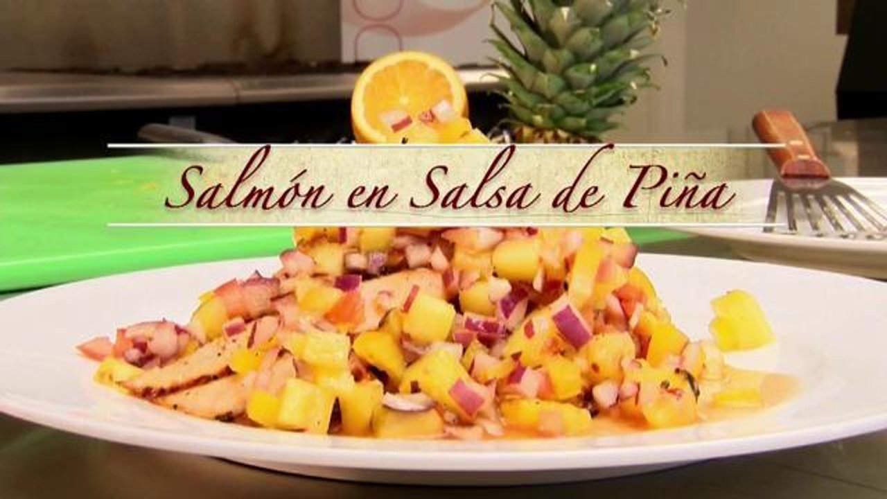 Salmón en Salsa de Piña