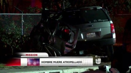 Hombre muere atropellado en Mission