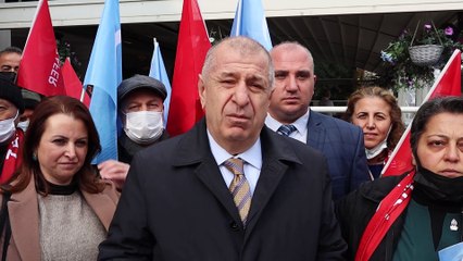 Zafer Partisi lideri Ümit Özdağ Mado'yu protesto etti