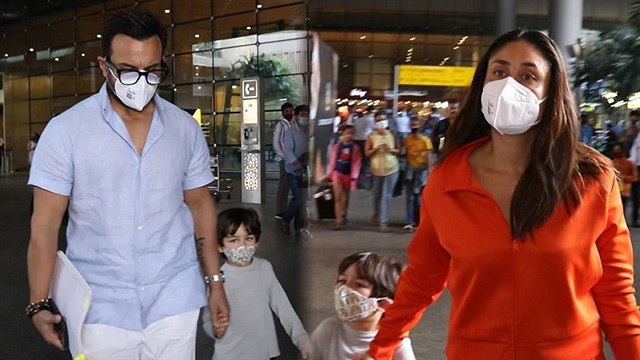 Kareena Kapoor Khan, Jehangir Ali Khan और Taimur Ali Khan दिखे साथ, Viral हुई Video | FilmiBeat