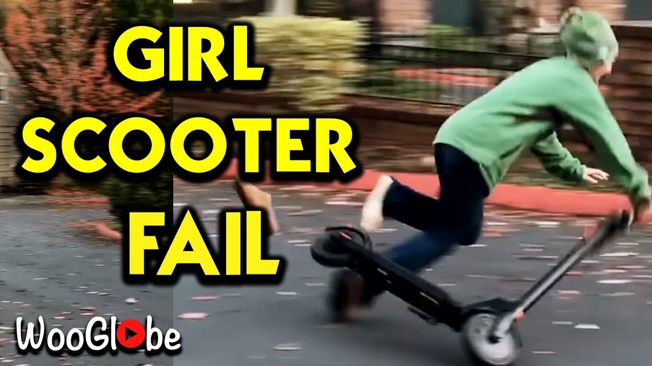 'When looking good on camera is more important than anything else *NASTY SCOOTER FAIL*'