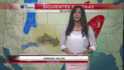 Pronóstico del tiempo con Adriana Valles - Diciembre 22, 2015 Posibilidad de agua nieve y Nieve