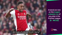 Arteta provides update on Aubameyang and Partey fitness