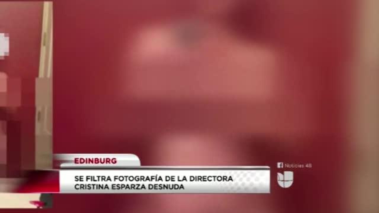 circula foto de directora de Edinburg
