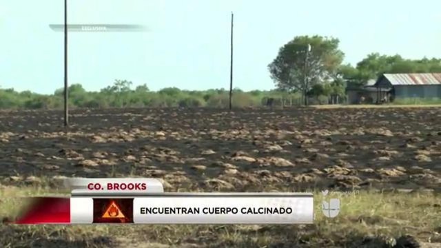 Encuentran cuerpo calcinado en el condado Brooks