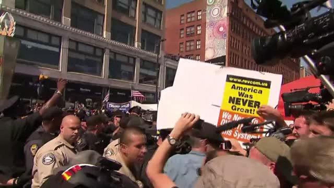 Protestas en la Convención Republicana