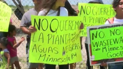 Protestan sobre planta de tratamiento de agua en Donna