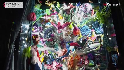 New York : le grand magasin Bergdorf Goodman dévoile ses vitrines de Noël