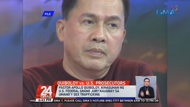 Pastor Apollo Quiboloy, kinasuhan ng U.S. Federal Grand Jury kaugnay sa umano'y sex trafficking; Legal counsel ng Kingdom of Jesus Christ, sinabing isa naman itong tangka para pabagsakin si Quiboloy | 24 Oras