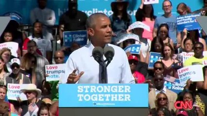 Obama pide voto por Hillary Clinton