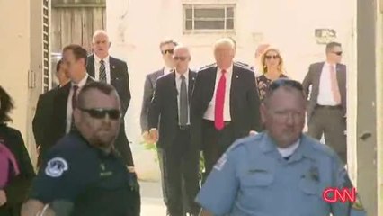 Trump llega para reunirse con legisladores republicanos en el Capitolio