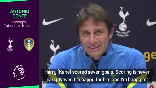 Conte happy for 'world class' Kane after back-to-back England hat-tricks