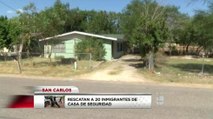 20 inmigrantes rescatados de casa de seguridad en San Carlos