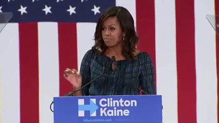 Michelle Obama: Necesitamos a un adulto en la Casa Blanca