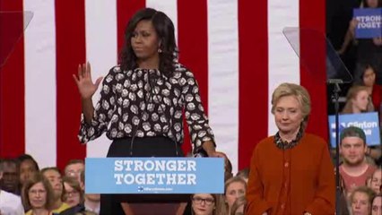 Michelle Obama acusa a Trump de tratar de suprimir el voto