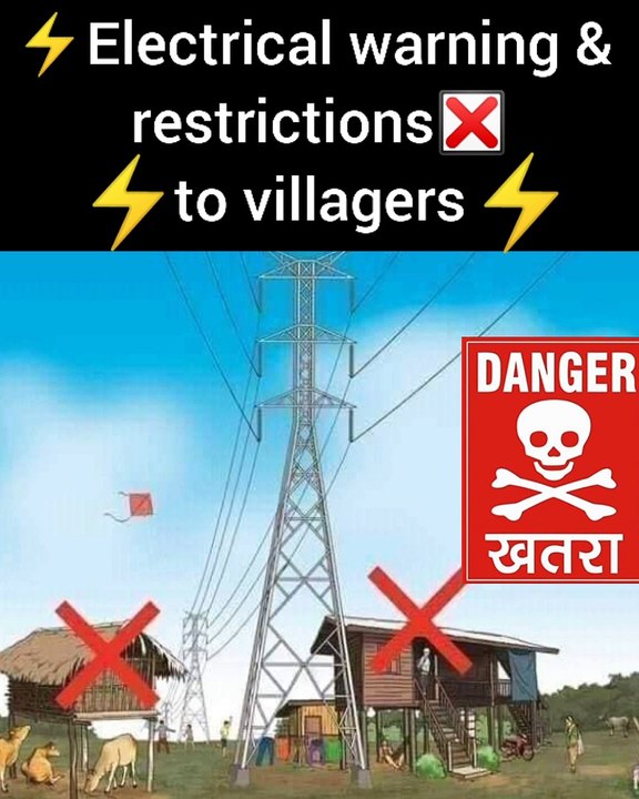 Electrical warning & restrictions to villagers ⚡
