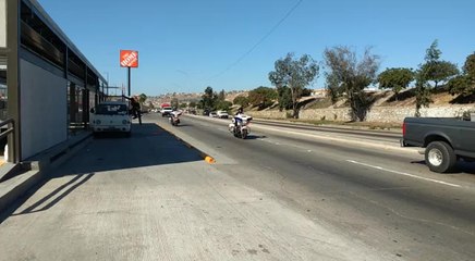 Pruebas con camiones del SITT por Tijuana