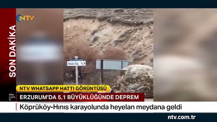 5.1'lik deprem sonrası heyelan paniği