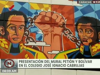 Caracas | Mural "Bolívar y Petión" muestra la amistad histórica entre Haití y Venezuela