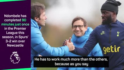 Conte encourages 'talented' Ndombele to put in the work