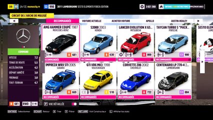 Forza Horizon 5 circuit de l'arche de mulegé avec la lamborguini sesto elemnto forza édition 2011