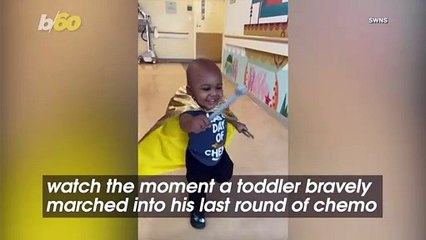 Watch the Moment a Toddler Marched Into His Last Round of Chemo Wearing His Favorite Cape