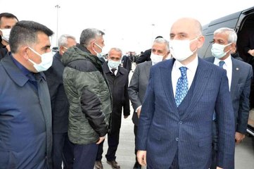 Bakan Karaismailoğlu Kars Lojistik Merkezi'nde