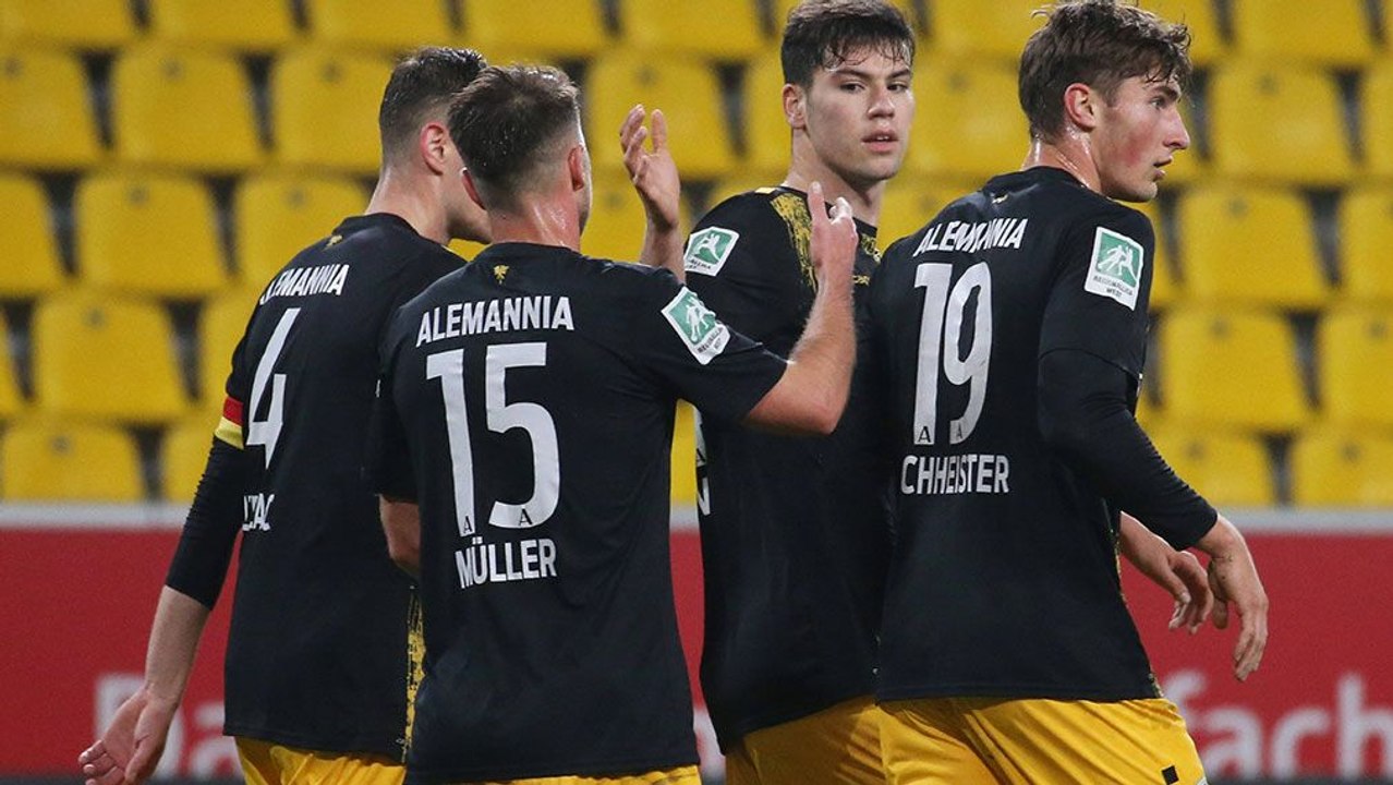 Pflichtaufgabe im Pokal: Aachen glanzlos eine Runde weiter