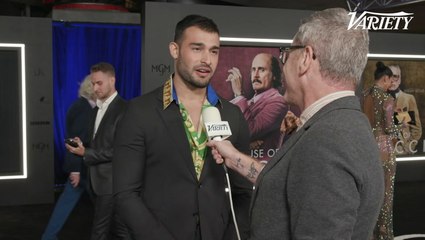Sam Asghari on the Red Carpet at the 'House of Gucci' Premiere
