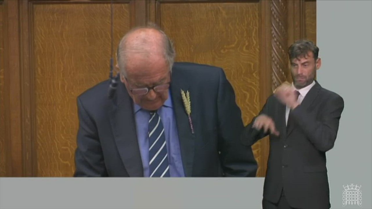 Roger Gale speaks in Parliament 15/09