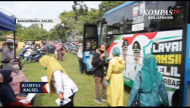 Bus Vaksin Keliling Pemkot Banjarbaru Siap Layani Vaksinasi Covid-19 di Tempat Umum