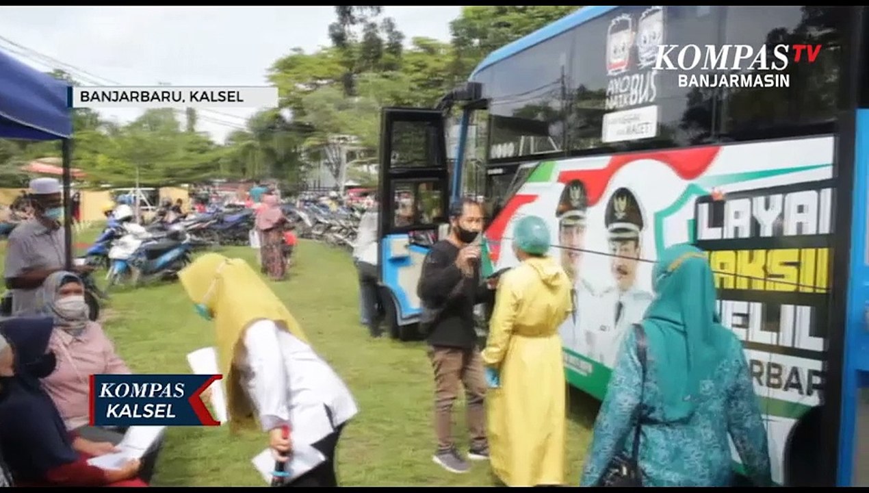 Bus Vaksin Keliling Pemkot Banjarbaru Siap Layani Vaksinasi Covid-19 di Tempat Umum