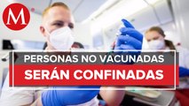 Austria anuncia confinamiento de personas no vacunadas contra covid-19 a partir del lunes