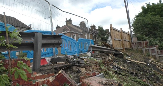 Medway grandmother fears for her life as cars smash into her garden