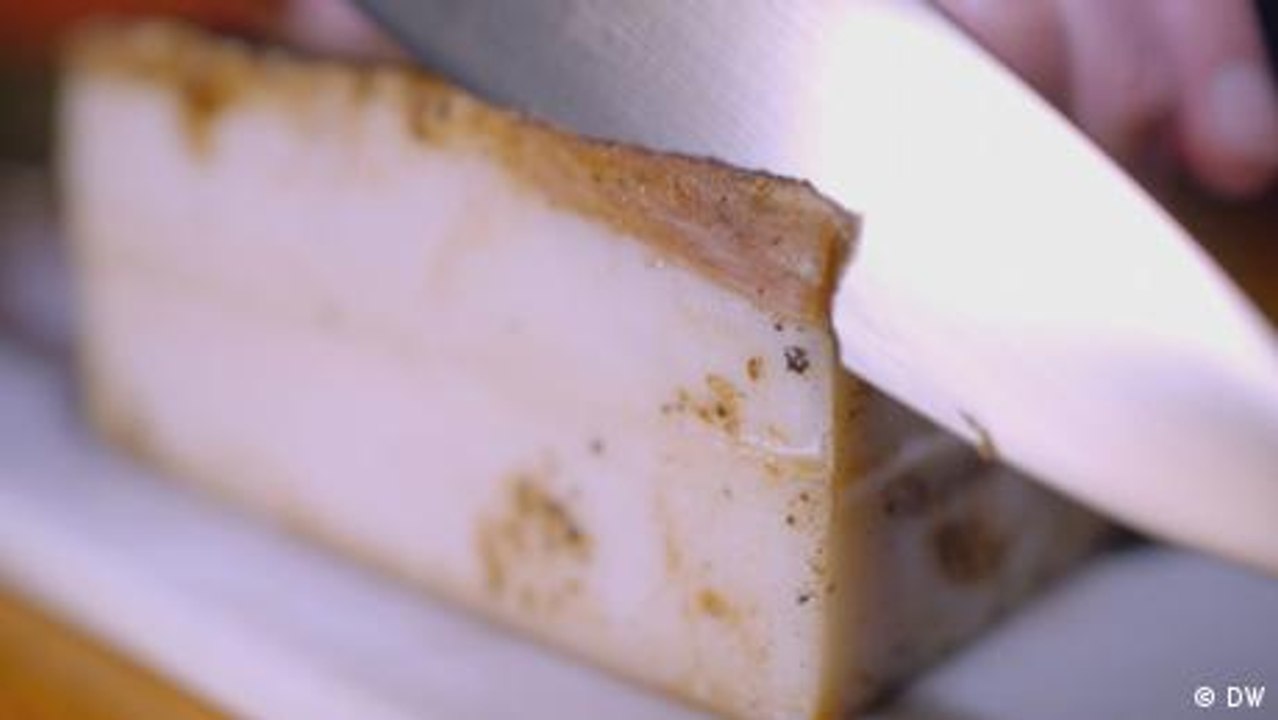 Italienische Delikatesse: Lardo-Speck