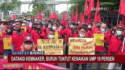 Buruh Tuntut Kenaikan UMP 10%, dan Minta Agar UU Cipta Kerja di Cabut