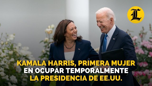 Kamala Harris, primera mujer en ocupar temporalmente la Presidencia de EE.UU