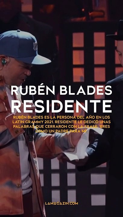 Hermosas palabras de Residente a Rubén Blades