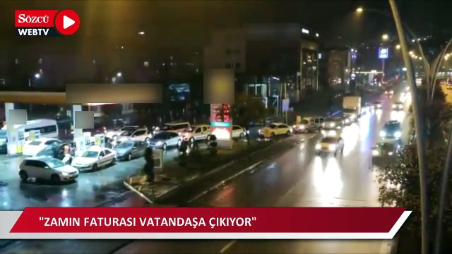 Zam öncesi istasyona akın eden vatandaş isyan etti: Bir an önce seçim istiyoruz