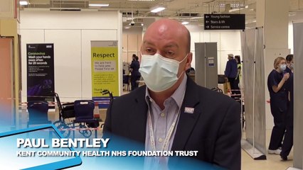 Kent's first mass coronavirus vaccination centre has officially opened