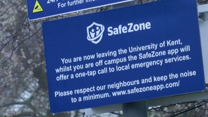 Students in Canterbury are being warned of campus 'no-go zone'