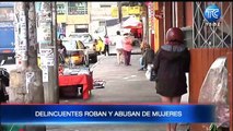 Cámaras de seguridad captan robo y agresiones a mujeres en Quito