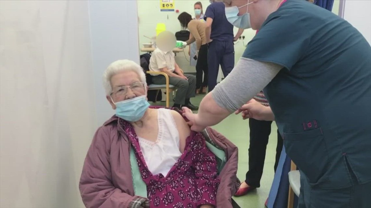 97 year-old Winifred Prett becomes first person in Herne Bay to get the coronavirus vaccination
