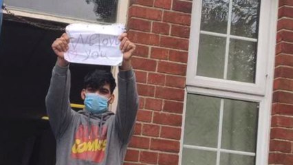 Crowds gather to welcome asylum seekers at Folkestone Barracks