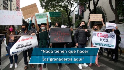 Comunidad del CIDE se manifiesta por las acciones de su director José Antonio Romero Tellaeche