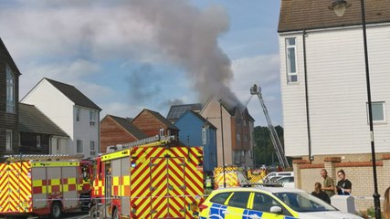 Fire at St Mary's Island